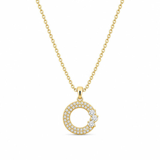 Golden Moonlit Crescent Pendant product image 1