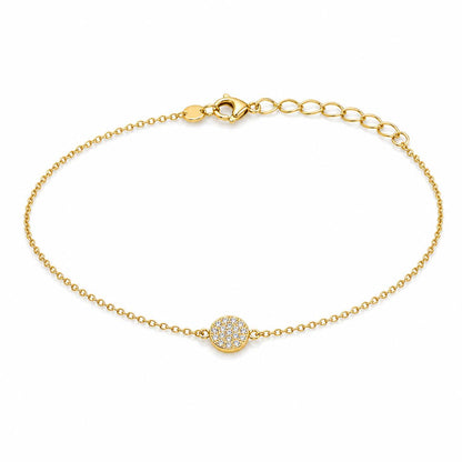 Golden Moonlit Disc Anklet product image 1