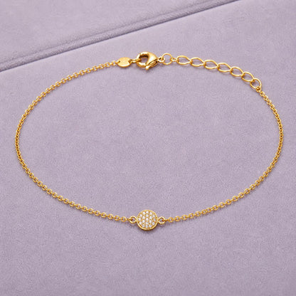 Golden Moonlit Disc Anklet product image 3