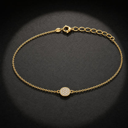 Golden Moonlit Disc Anklet product image 6