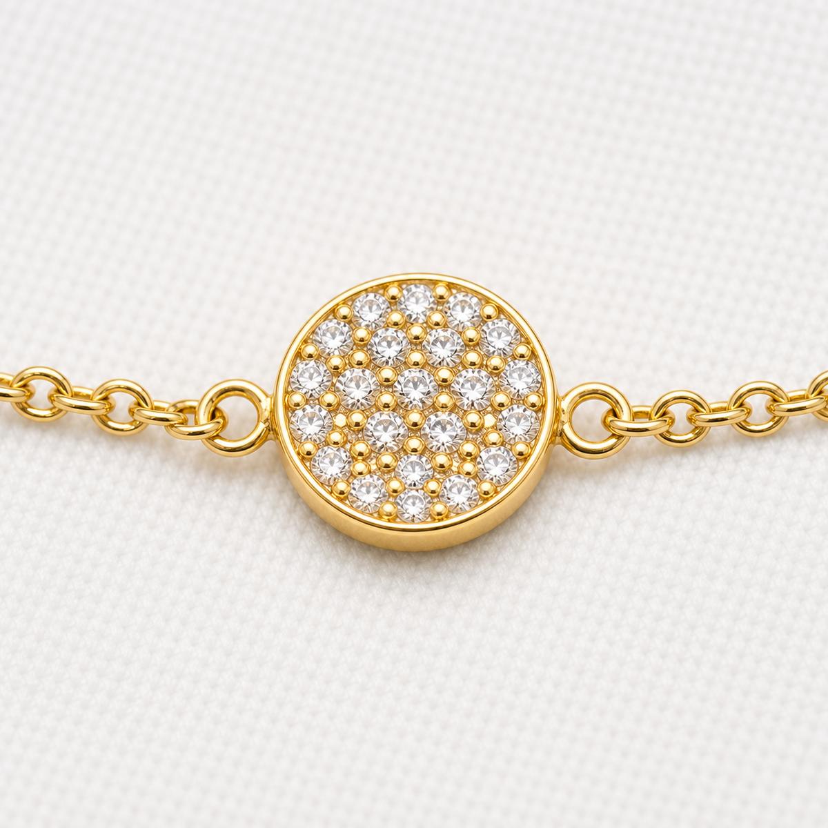 Golden Moonlit Disc Anklet product image 9
