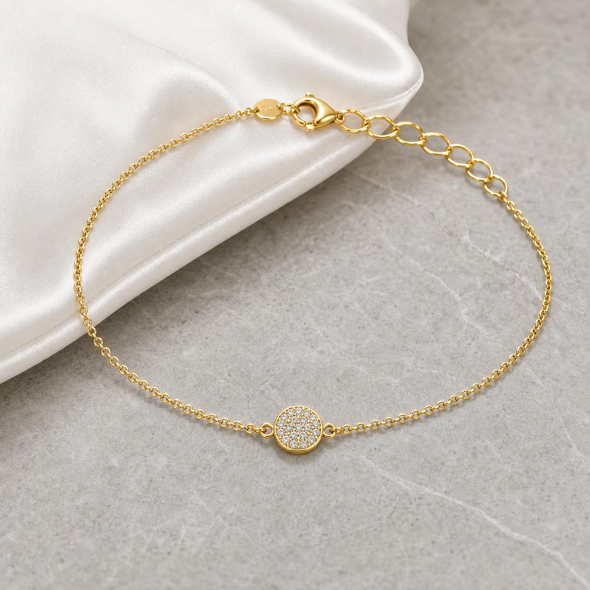 Golden Moonlit Disc Anklet product image 12
