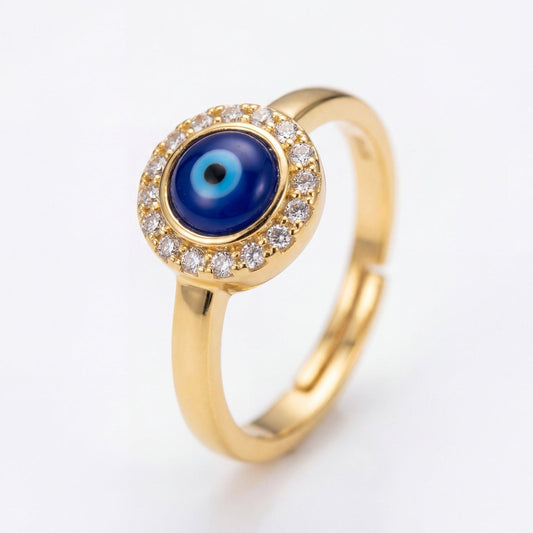 Golden Adjustable Nazar Ring product image 1