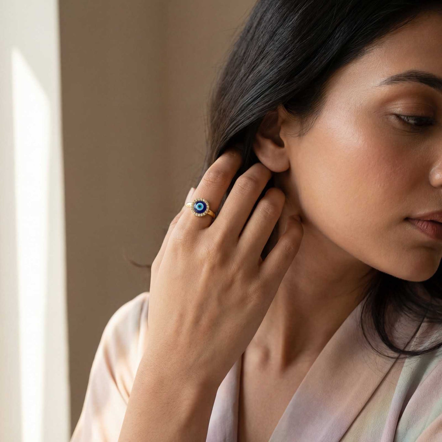 Golden Adjustable Nazar Ring product image 6