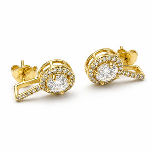Golden Noor Halo Swing Earrings product image 1