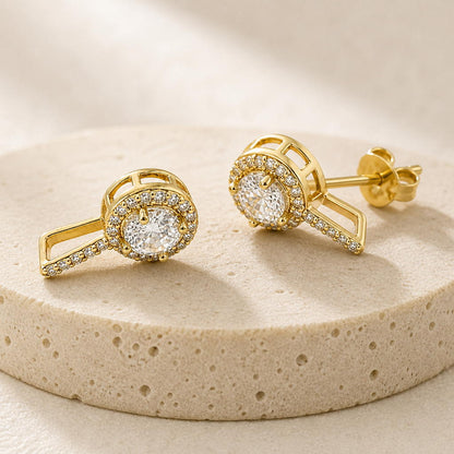 Golden Noor Halo Swing Earrings product image 2