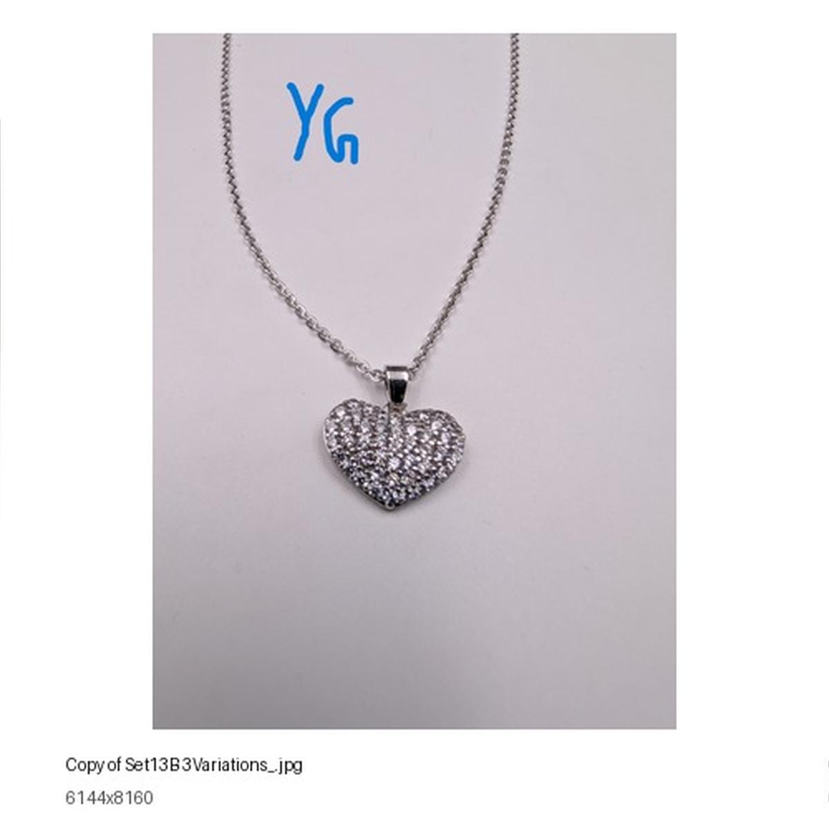 Golden Pave Heart Glow Jewellery Set product image 7