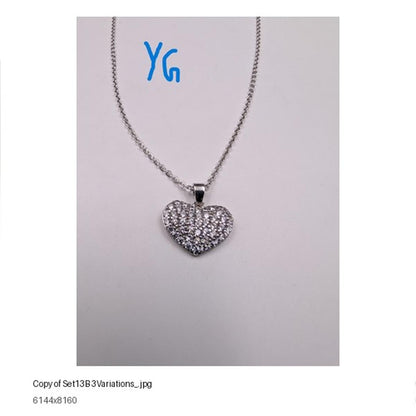 Golden Pave Heart Glow Jewellery Set product image 7
