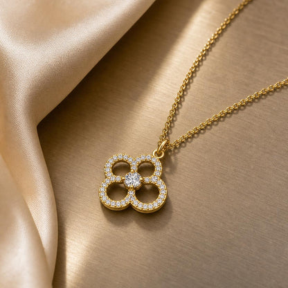 Golden Petal Cross Bloom Pendant product image 5