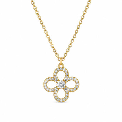 Golden Petal Cross Bloom Pendant product image 1