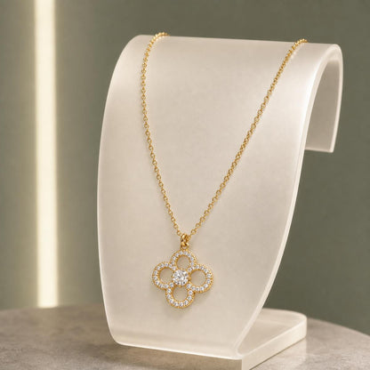 Golden Petal Cross Bloom Pendant product image 6