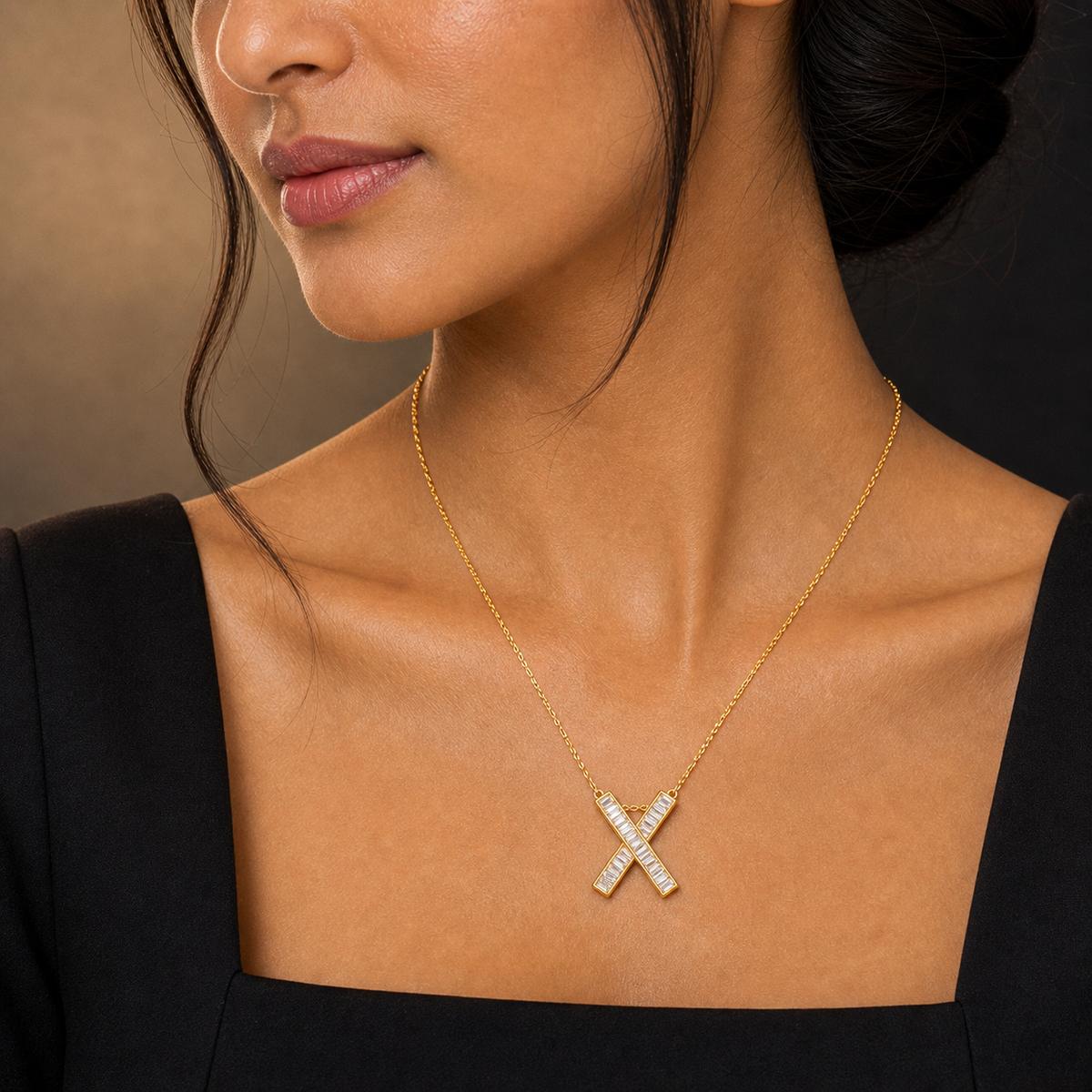 Golden Prism Cross Pendant product image 3