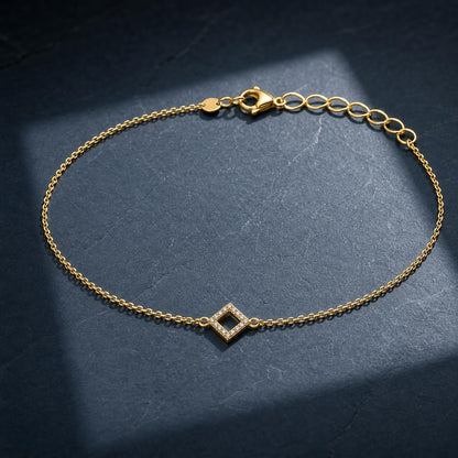 Golden Prism Diamond Anklet product image 3