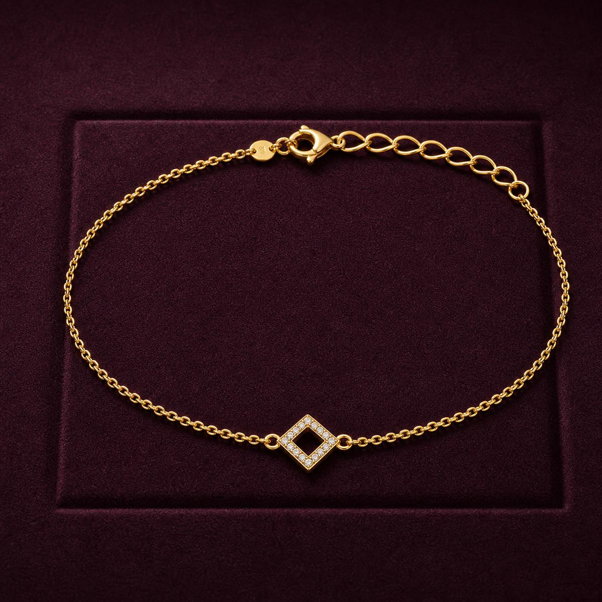 Golden Prism Diamond Anklet product image 6