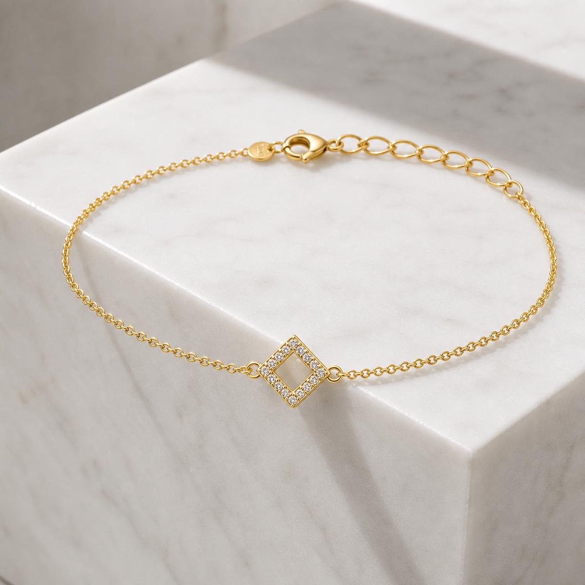 Golden Prism Diamond Anklet product image 7