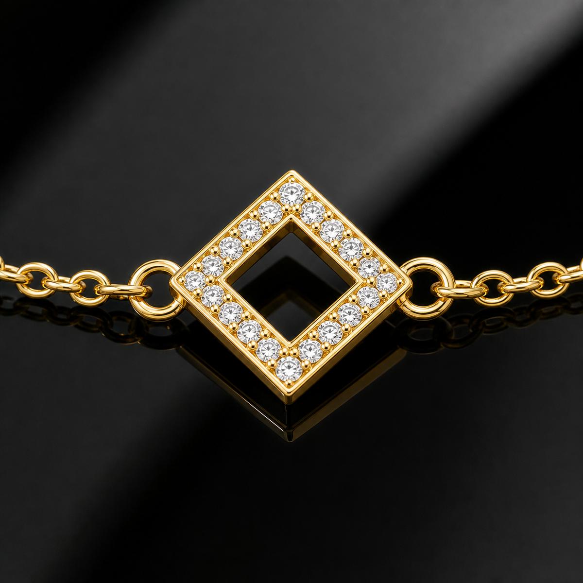 Golden Prism Diamond Anklet product image 9