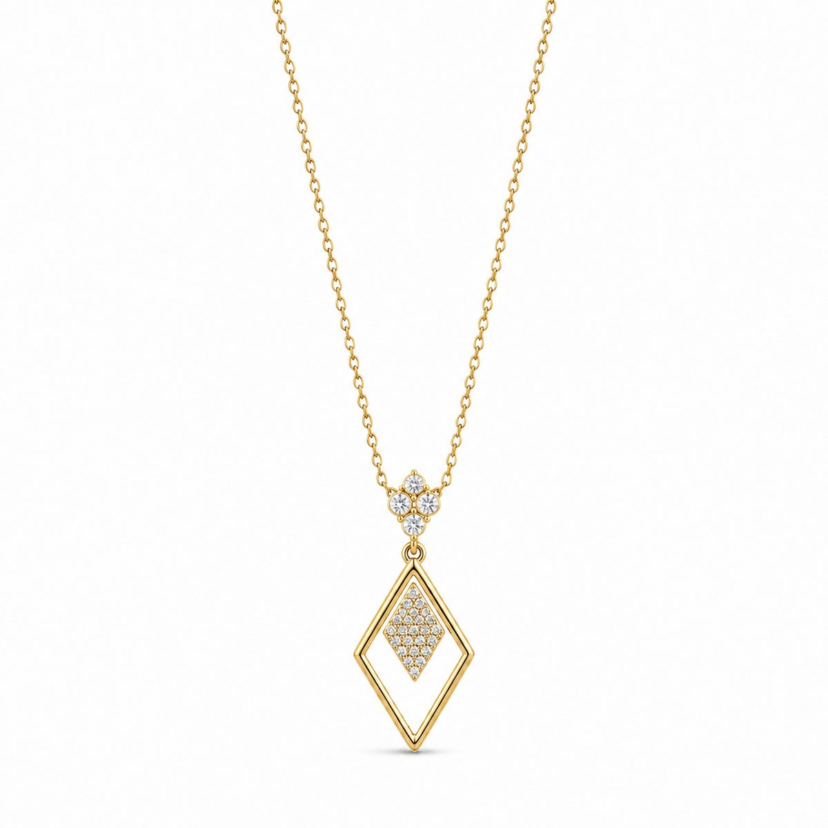 Golden Prism Diamond Pendant product image 1