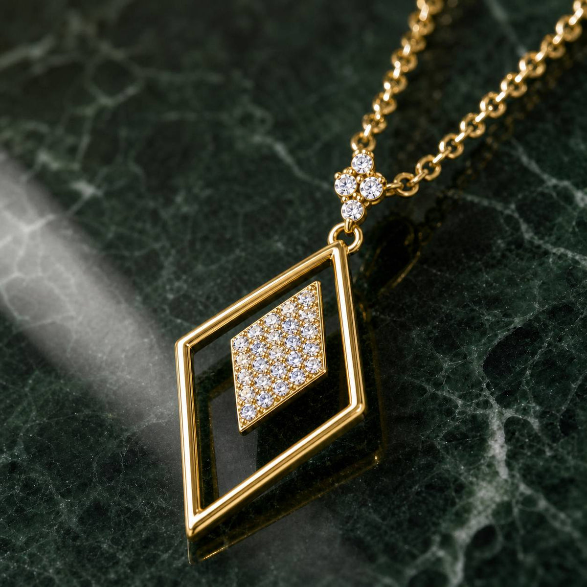 Golden Prism Diamond Pendant product image 4