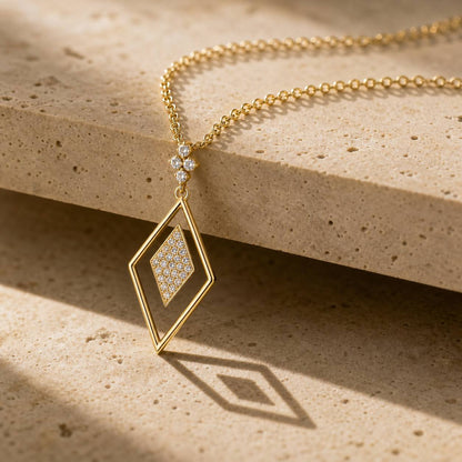 Golden Prism Diamond Pendant product image 5