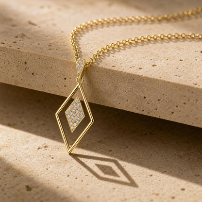 Golden Prism Diamond Pendant product image 5