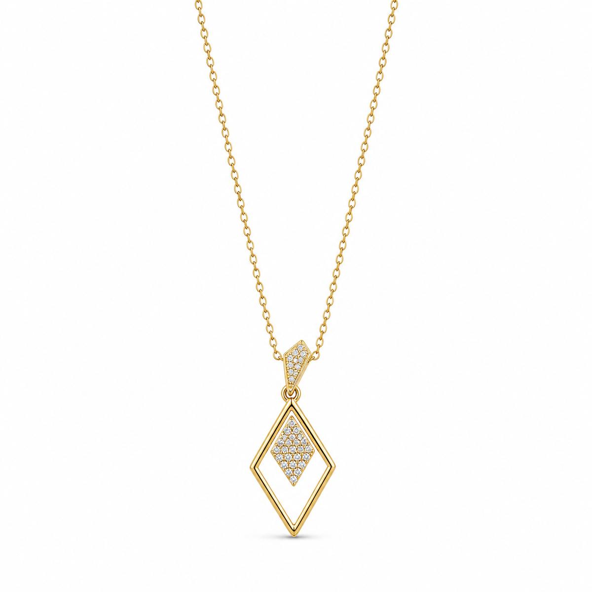 Golden Prism Diamond Pendant product image 1