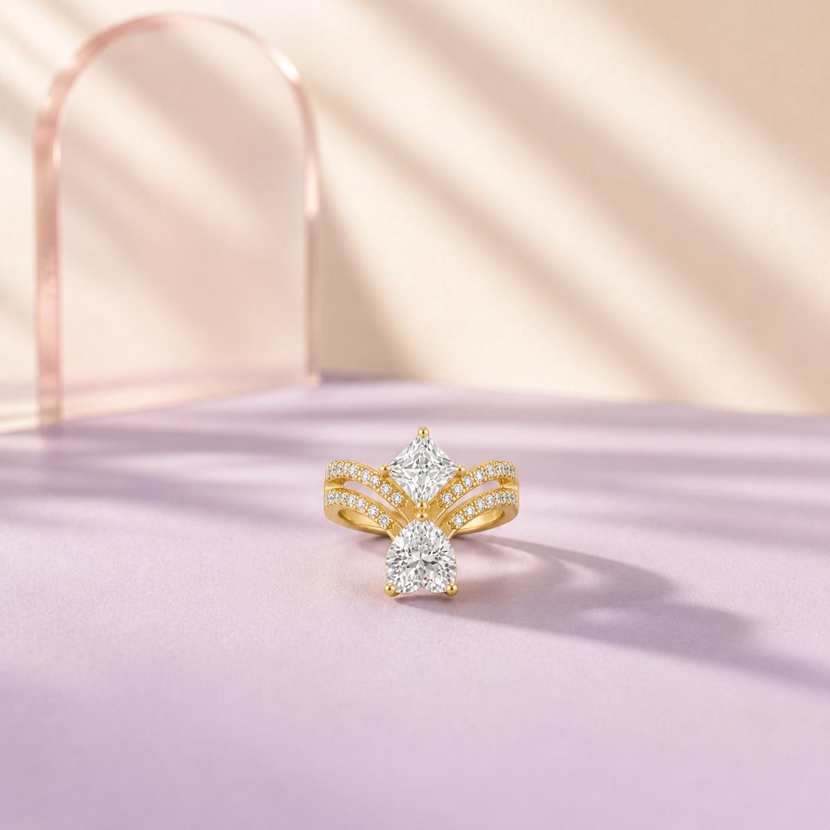 Golden Radiant Duo Ring product image 2