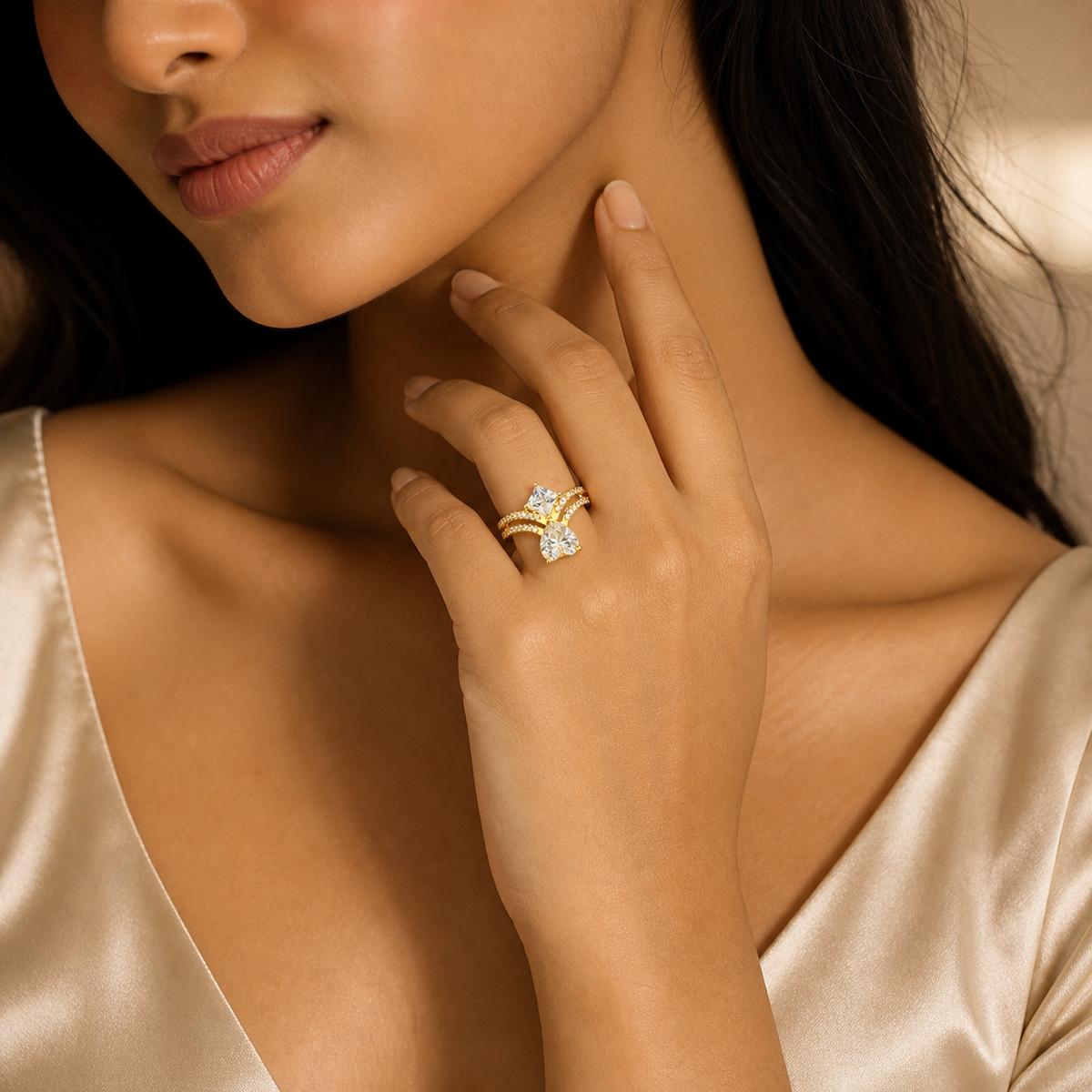 Golden Radiant Duo Ring product image 4