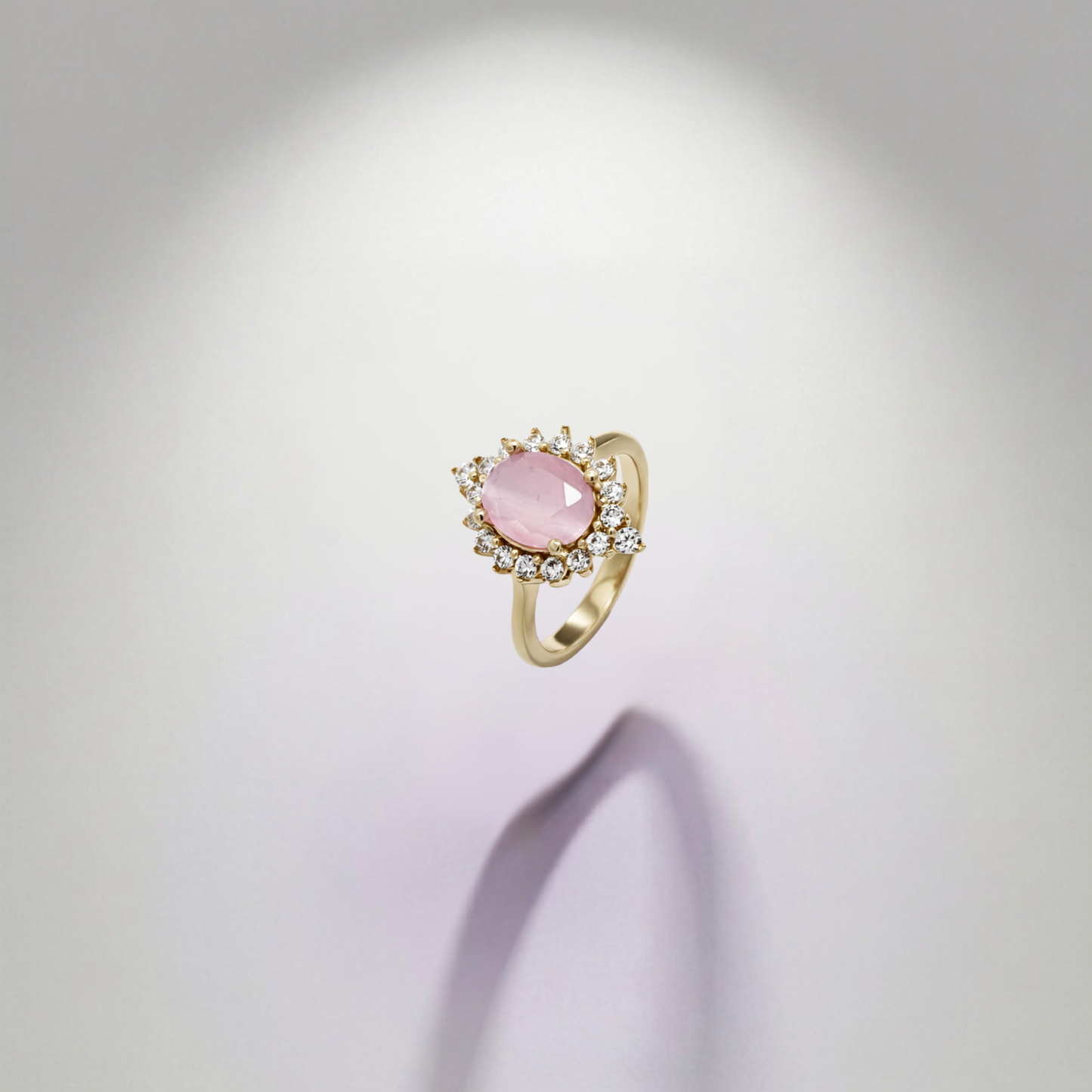 Golden Roselle Halo Ring product image 7