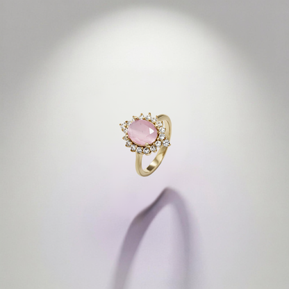Golden Roselle Halo Ring product image 7