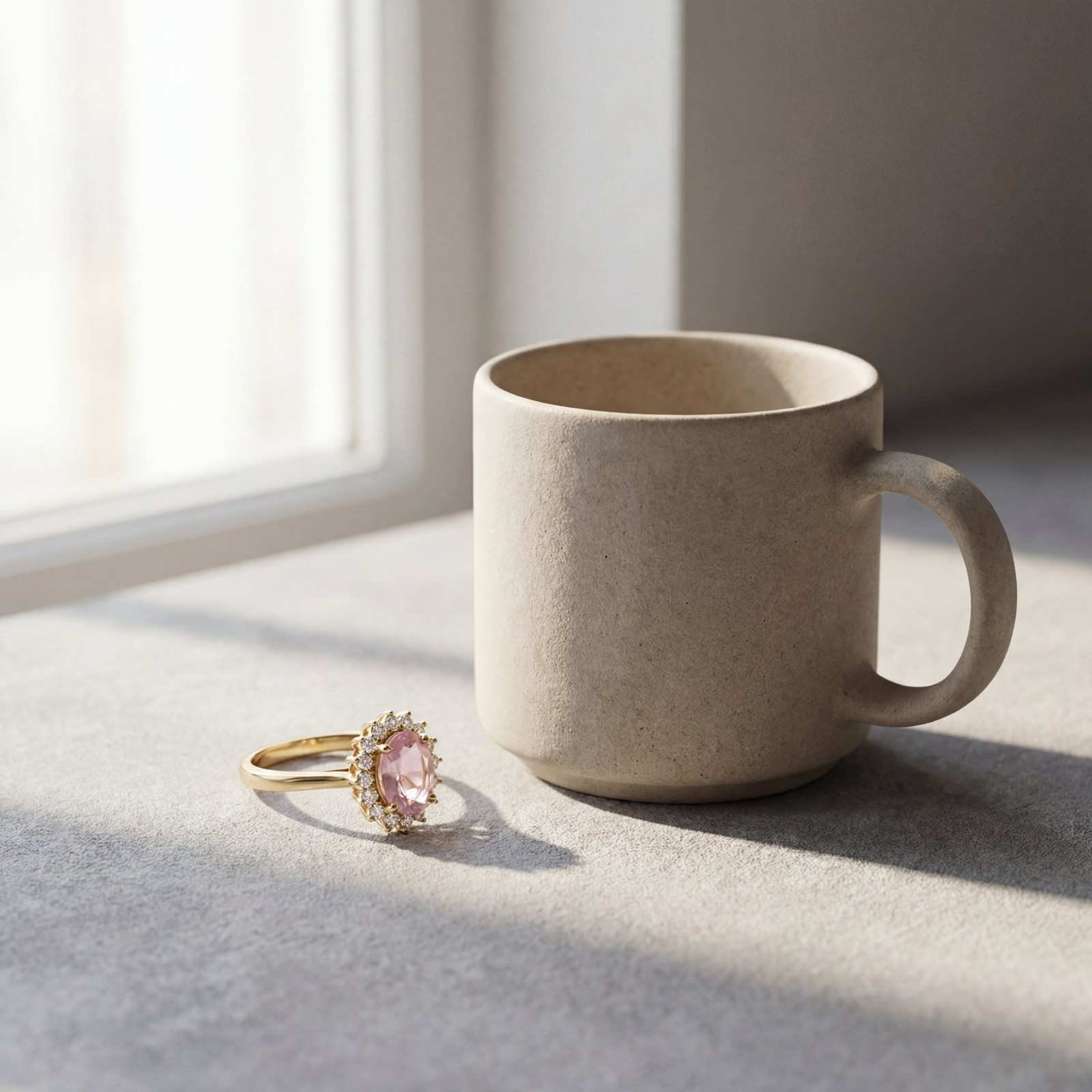 Golden Roselle Halo Ring product image 3