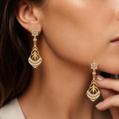 Golden Roselle Petal Earrings product image 7