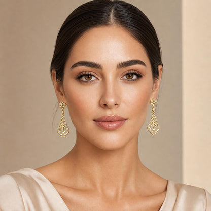 Golden Roselle Petal Earrings product image 8