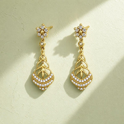 Golden Roselle Petal Earrings product image 5
