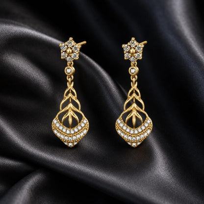 Golden Roselle Petal Earrings product image 6