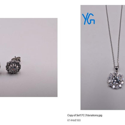 Golden Rosette Cluster Jewellery Set product image 7