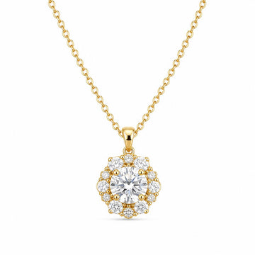 Golden Rosette Halo Pendant product image 1
