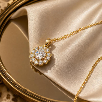Golden Rosette Halo Pendant product image 5