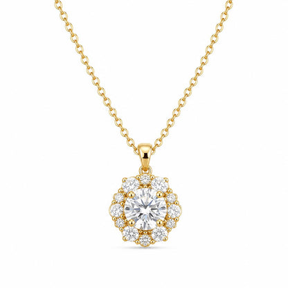 Golden Rosette Halo Pendant product image 1