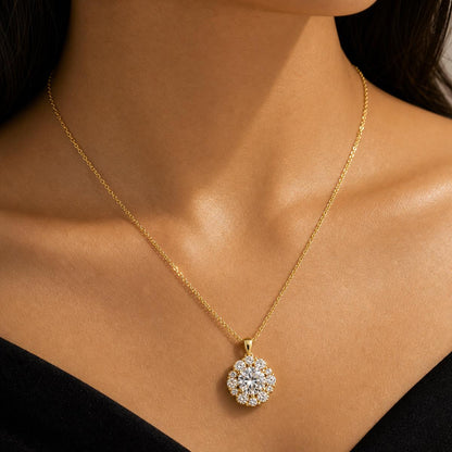 Golden Rosette Halo Pendant product image 3