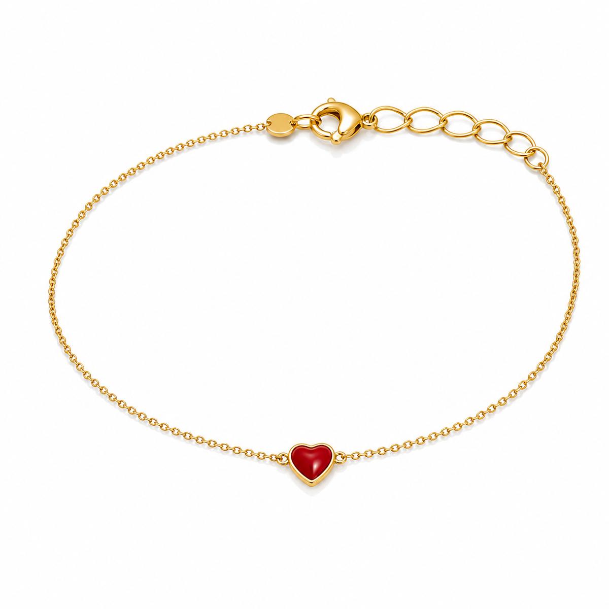 Golden Ruby Heart Anklet product image 1