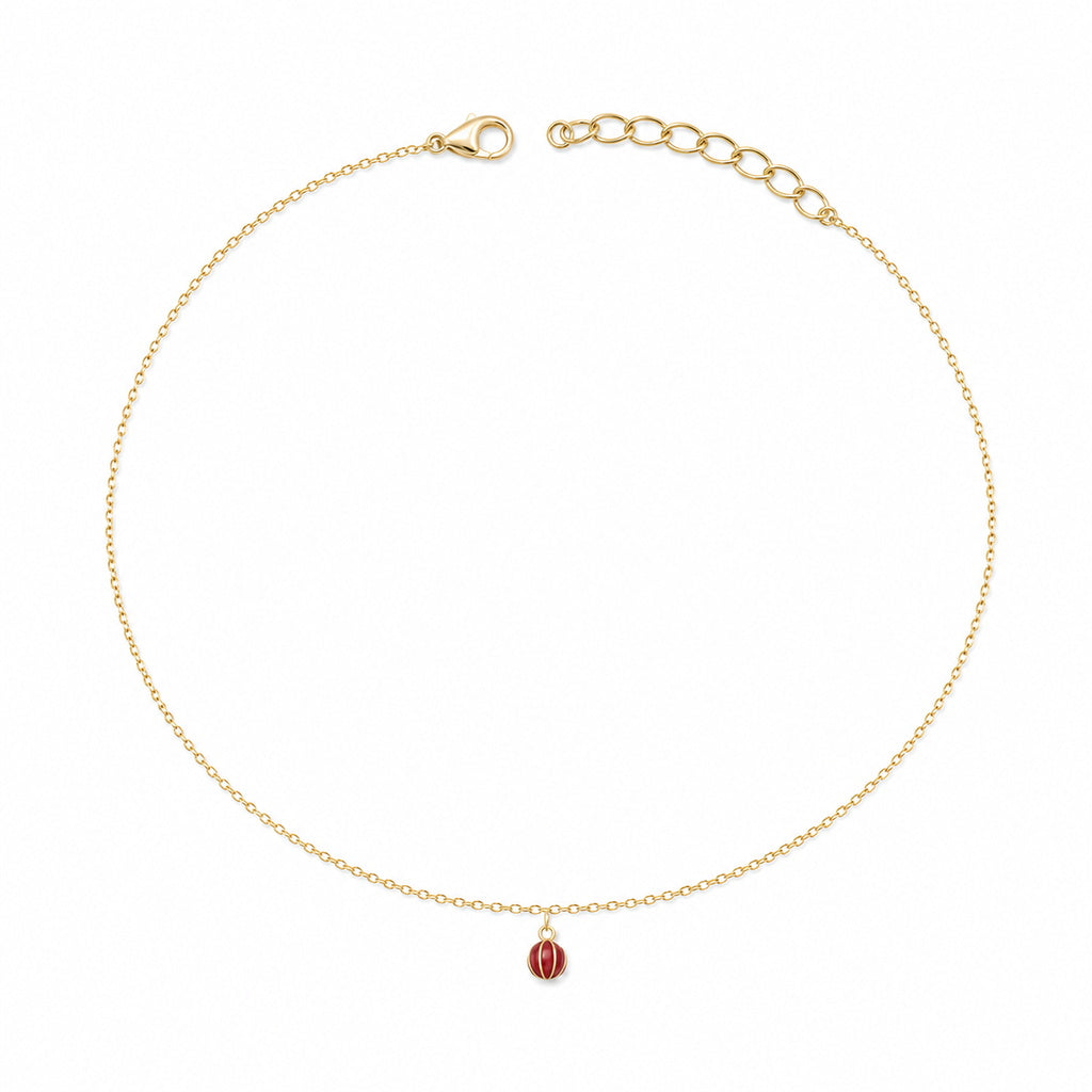 Golden Ruby Orb Anklet product image 1
