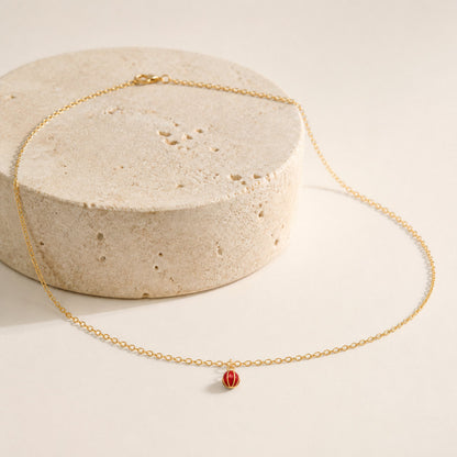 Golden Ruby Orb Anklet product image 2
