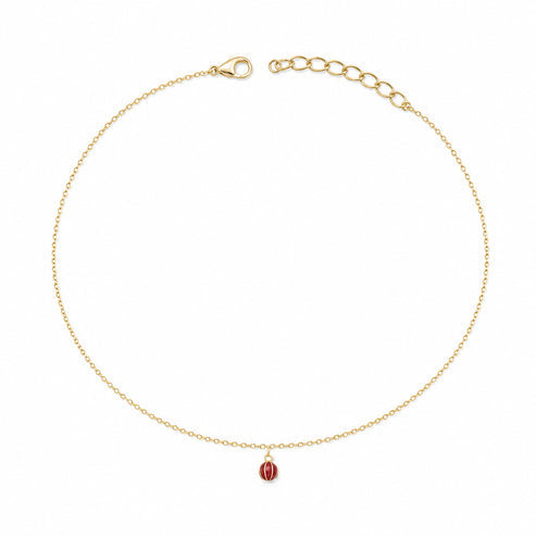 Golden Ruby Orb Anklet product image 1