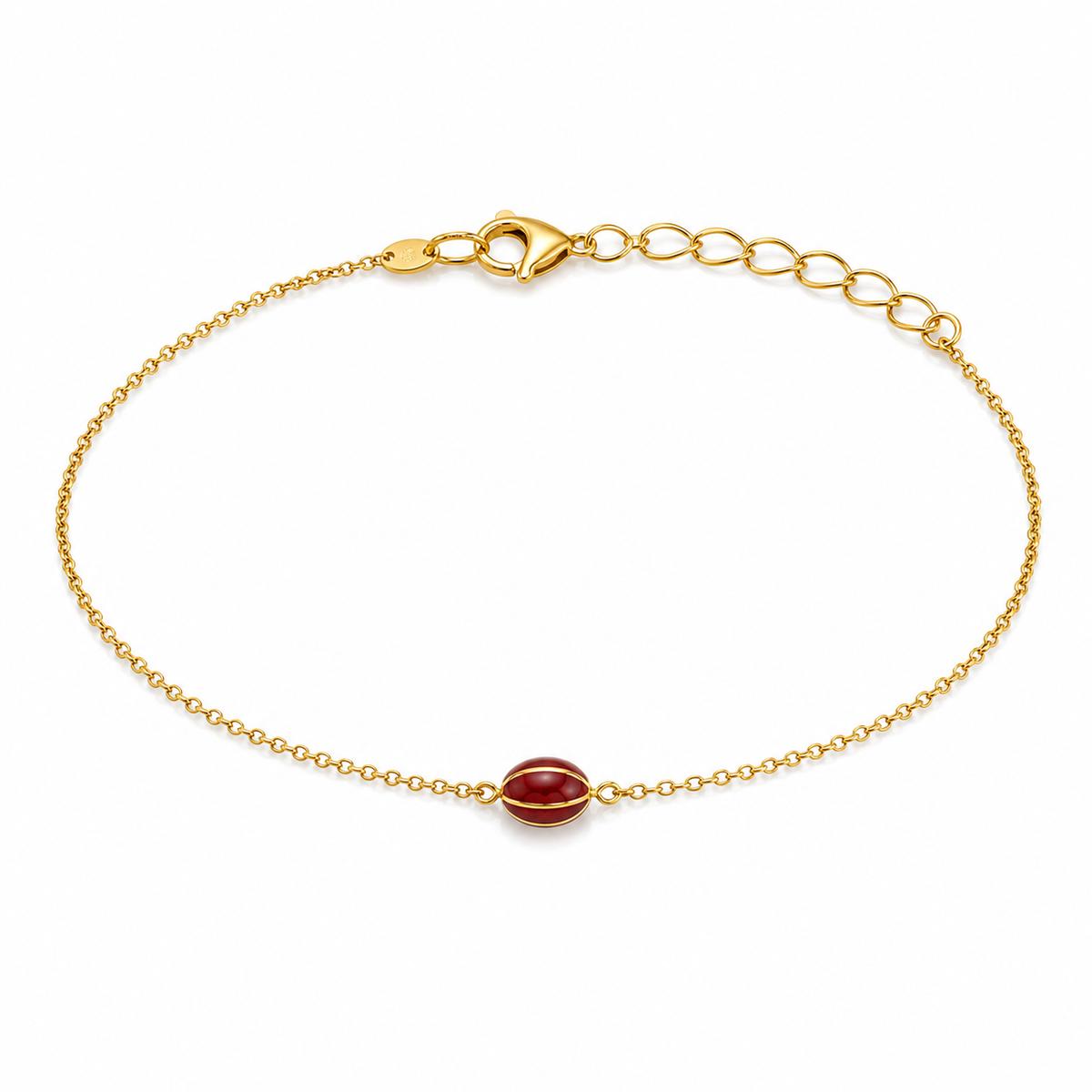 Golden Ruby Orb Anklet product image 1