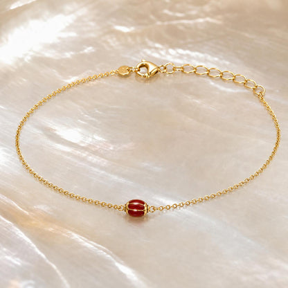 Golden Ruby Orb Anklet product image 2