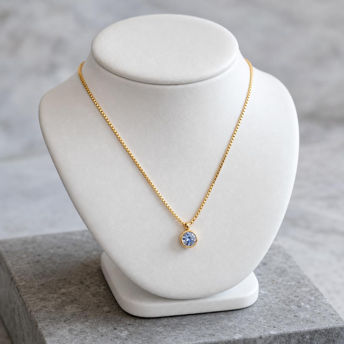 Golden Sapphire Orbit Pendant product image 6