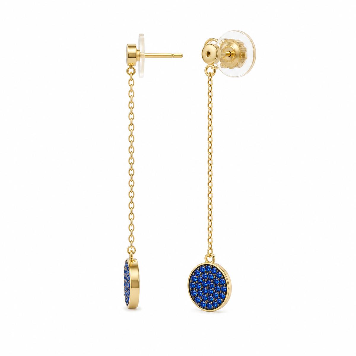 Golden Sapphire Thread Earrings product image 3