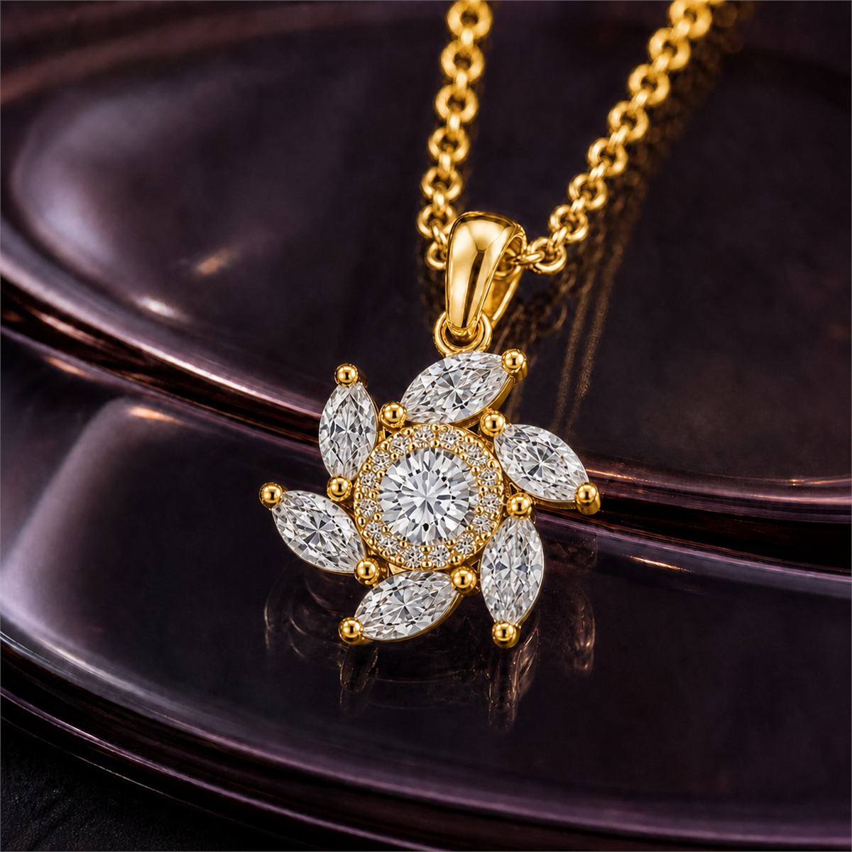 Golden Sea Turtle Charm Pendant product image 4