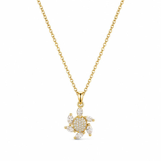 Golden Sea Turtle Charm Pendant product image 1