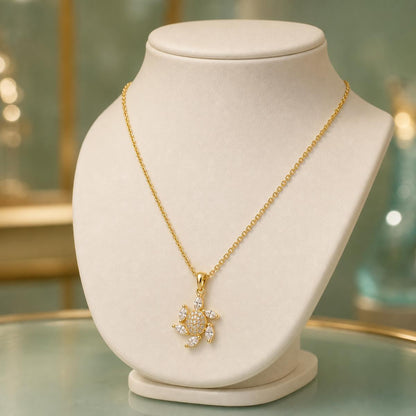 Golden Sea Turtle Charm Pendant product image 6